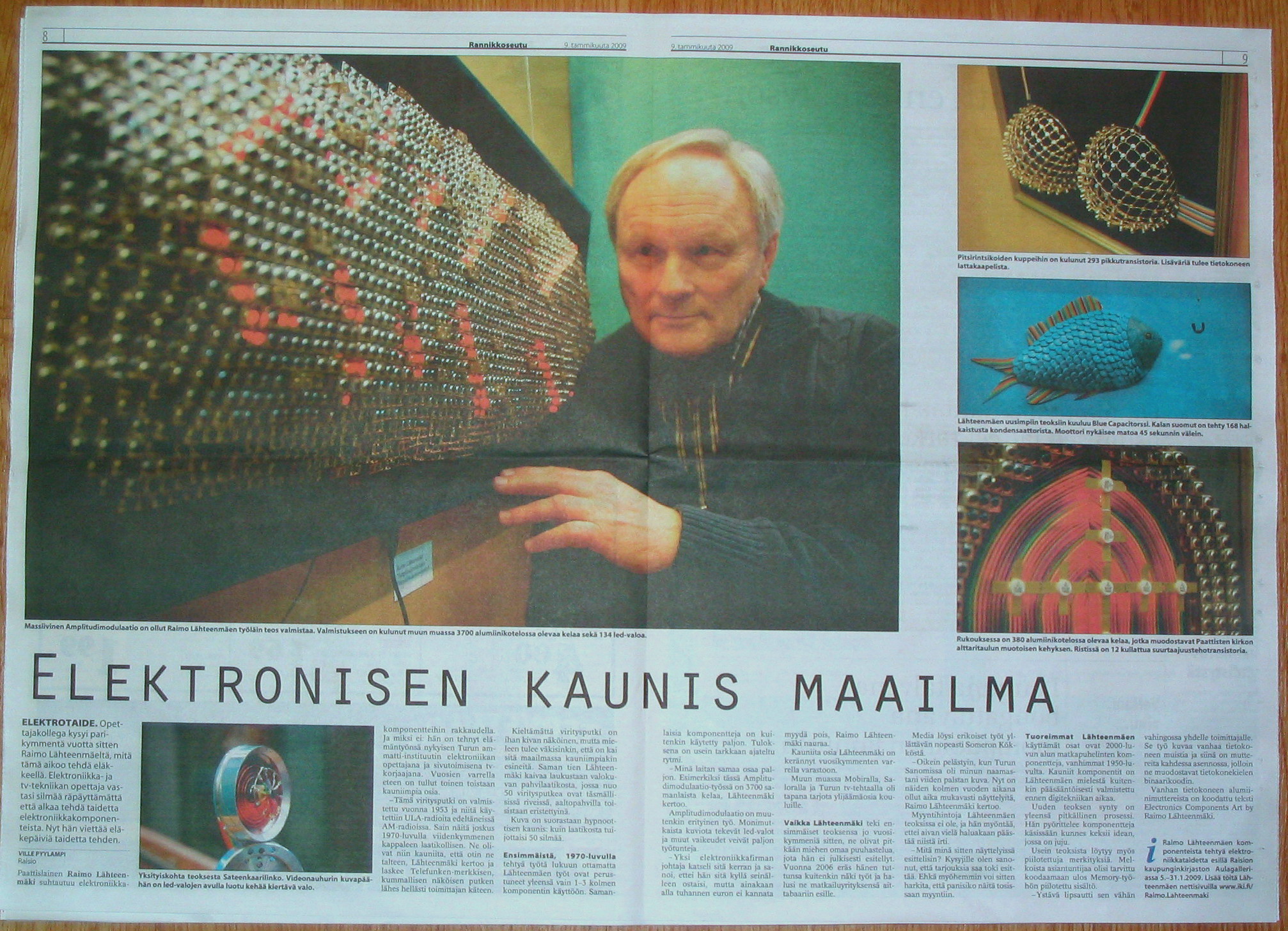  Kuva: kopio Rannikkoseudun 9.1.2009 kirjoituksesta